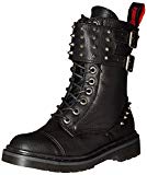 Demonia Riv309 bpub  Botas para Mujer Negro Cuero Black Vegan Leather