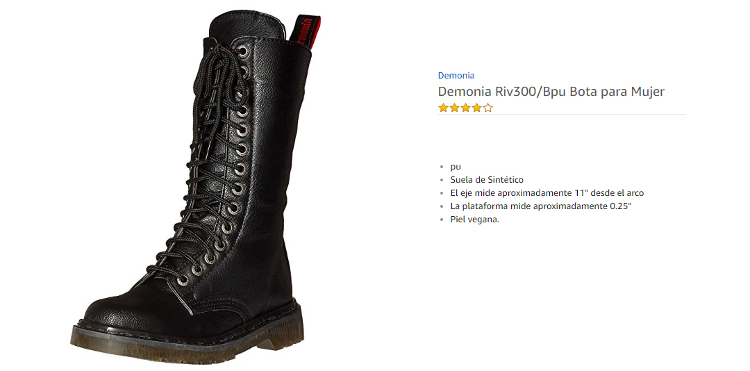 Demonia Riv300 Bpu Bota para Mujer