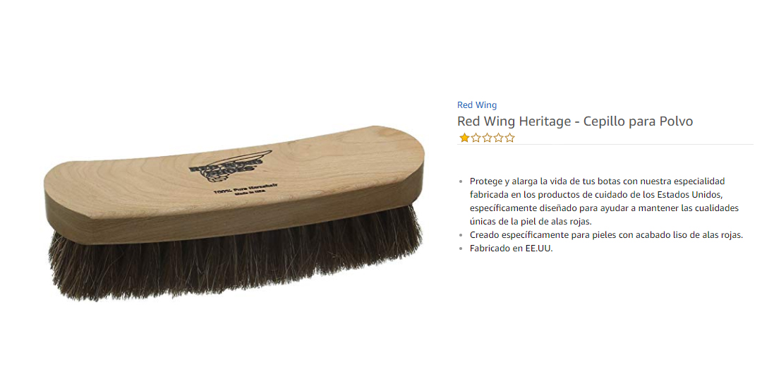  Red Wing Heritage Cepillo para Polvo