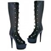 Ellie Shoes SB E 609 Tyra 6 Heel Knee Boots. 12 Black