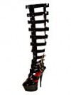 Ellie Shoes 609 CRUZ  6  Strappy Knee High Boot
