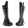 Ellie Shoes E475 Sadie 4 Heel Knee Boot 6  Black PU matte