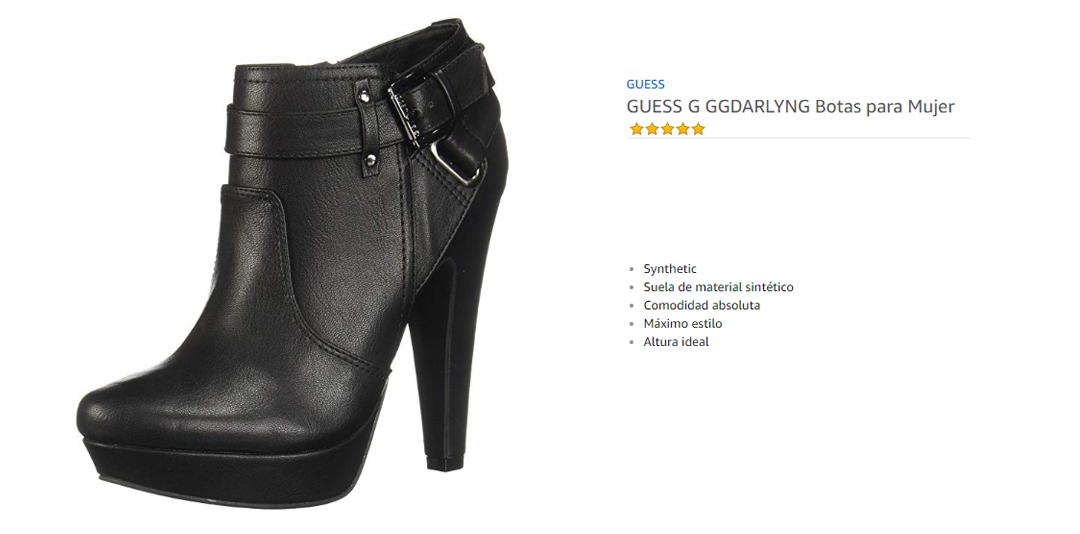 GUESS G GGDARLYNG Black Botas para Mujer Black