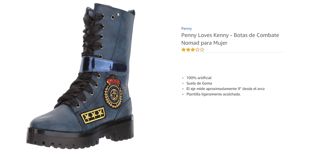 Penny Loves Kenny  Botas de Combate Nomad para Mujer Azul 