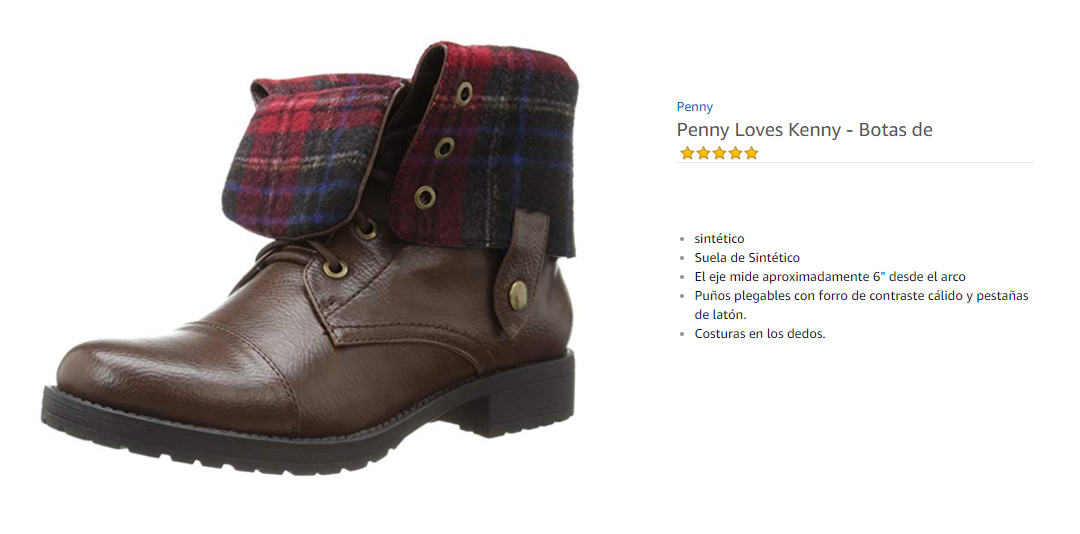 Penny Loves Kenny  Botas de Combate para Mujer Marr&oacute;n