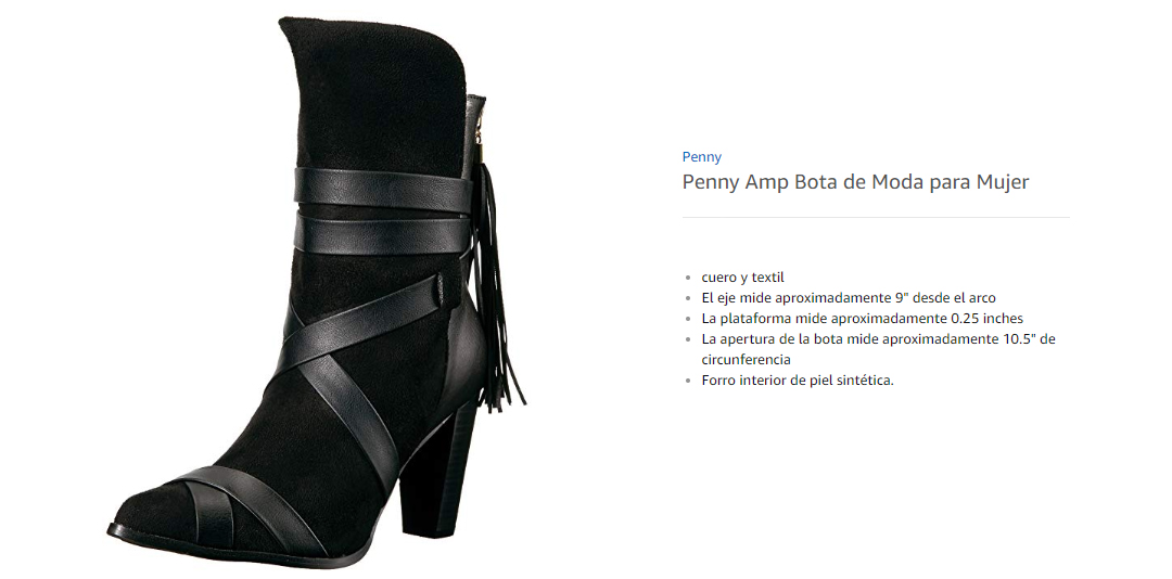 Penny Loves Kenny  Botas de Moda para Mujer a&Atilde;&plusmn;ejado Negro