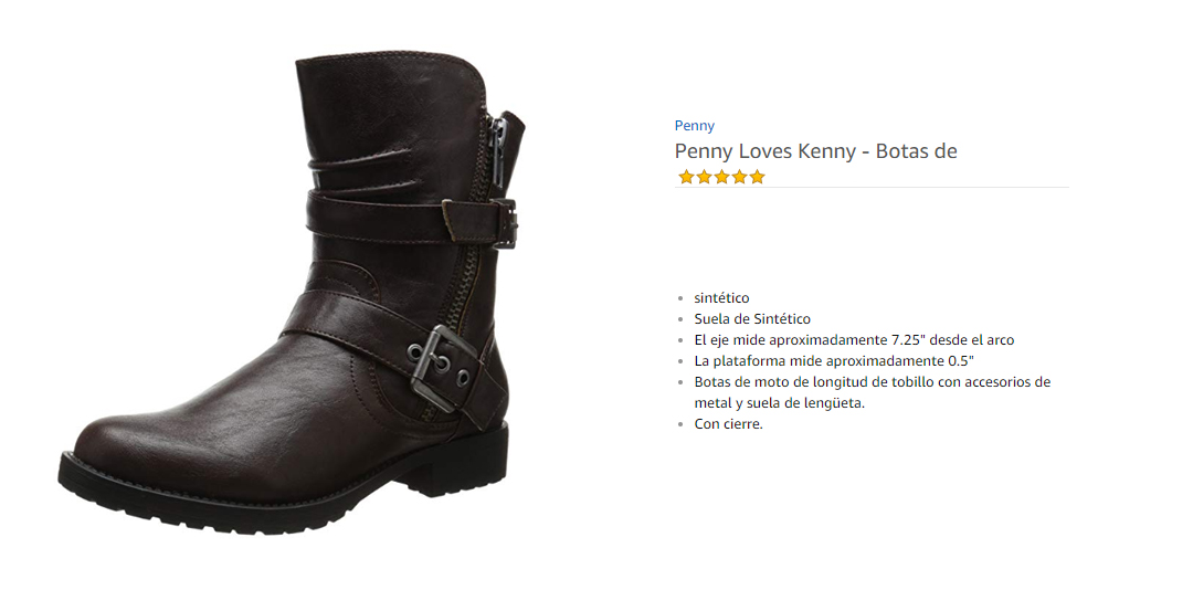 Penny Loves Kenny  Botas de moto para mujer Marr&Atilde;&sup3;n