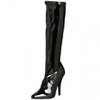Pleaser Seduce 2000 Botas hasta la Rodilla para Mujer  Charol Negro