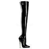 Pleaser Dagger 3000 Botas para Mujer Charol Negro