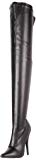 Pleaser Domina-3000/B/PU Botas para Mujer Negro