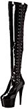 Pleaser Ado3050/b/m  Botas para Mujer Negro Black Str Patent/Black