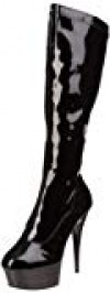 Pleaser Delight 2000  Botas de Plataforma para Mujer Charol Negro