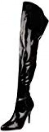 Pleaser Seduce 4010 Botas para Mujer Charol Negro