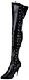 Pleaser Seduce 3050  Botas para Mujer Negro Black Polyurethane