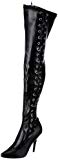 Pleaser Seduce 3050  Botas para Mujer Negro Black Polyurethane