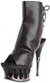 Pleaser Spiky 1018  Botas de Tobillo para Mujer Negro