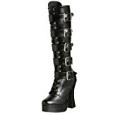 Pleaser Electra 2042  Botas para Mujer Negro 